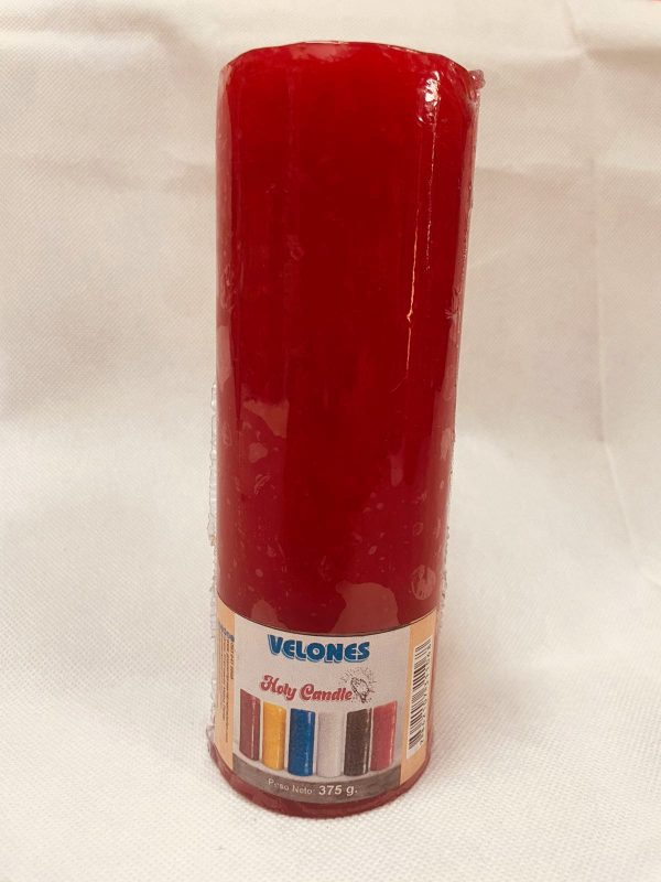 Velon Grande Holy Candle 375 g. X1 color rojo