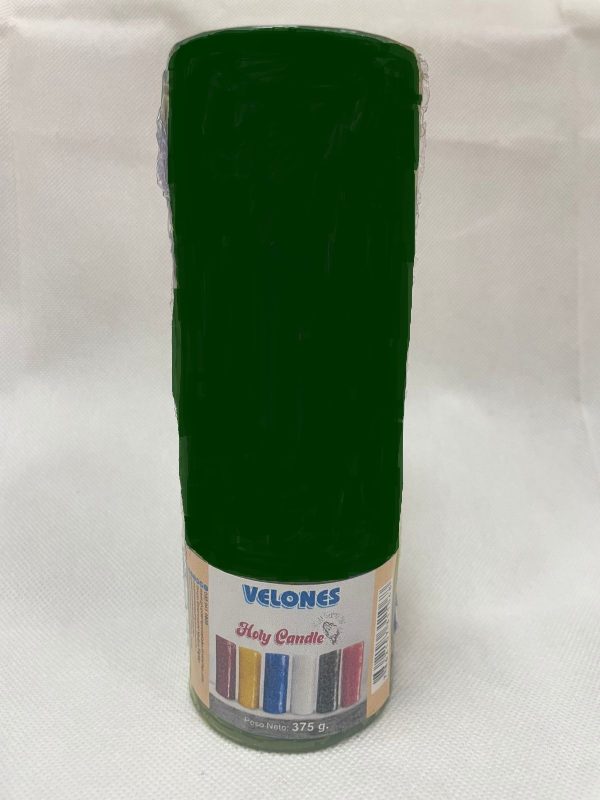 Velon Grande Holy Candle 375 g. X1 color verde
