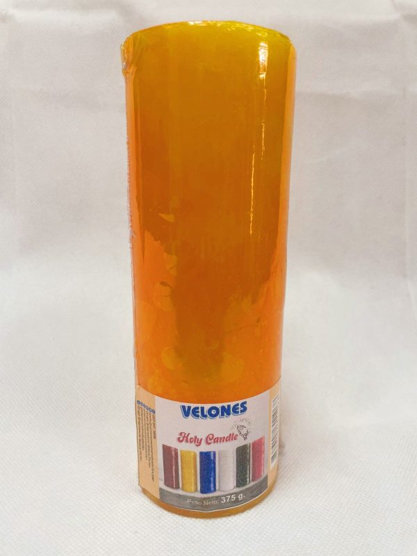Velon Grande Holy Candle 375 g. X1 color amarillo