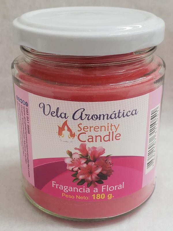 Velas Aromáticas Serenity Candle 180 g. Aroma de Floral