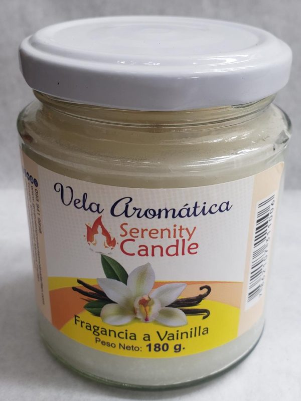 Velas Aromáticas Serenity Candle 180 g. Aroma de Vainilla