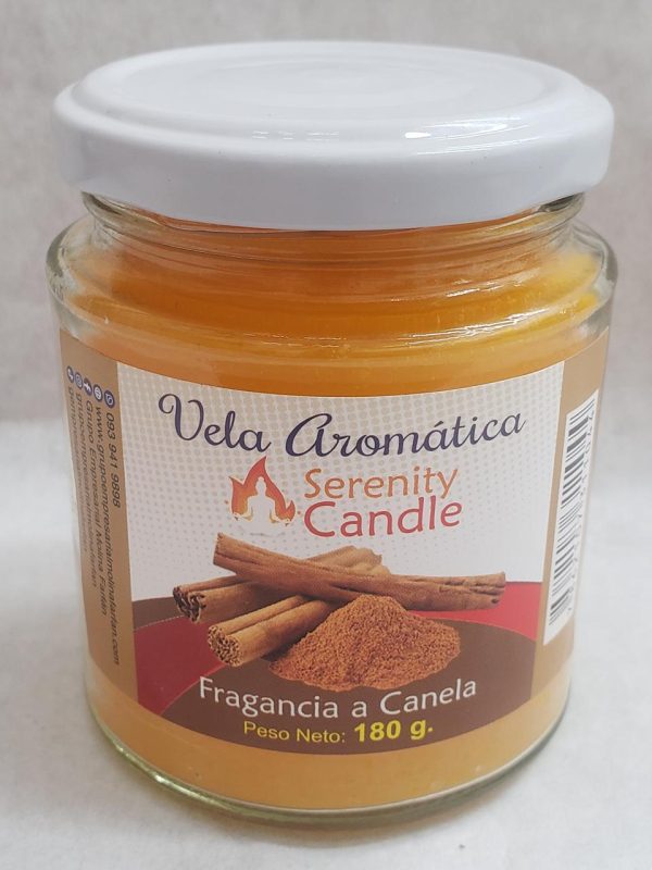 Velas Aromáticas Serenity Candle 180 g. Aroma de Canela